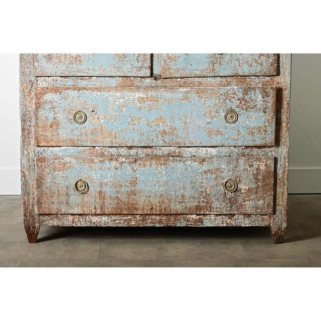 Spanish 19th Century Painted Chest of Drawers From Catalonia For Sale - Image 9 of 15