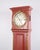 Red Painted Bornholm Longcase Clock with Carved Details, 1820s For Sale - Image 5 of 15