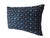 Authentic vintage indigo lumbar pillow featuring a sky blue heart design, handcrafted from West African textiles. Each...