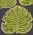 Late 20th Century Late 20th Century Monterey Green Tropical Monstera Leaf Shaped Serving Plates - Set of 3 For Sale - Image 5 of 9