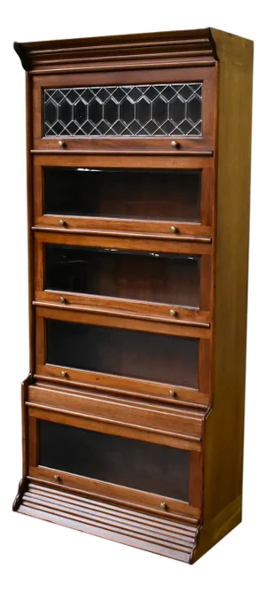 Legacy 5 Stack Barrister Bookcase - Light Brown Walnut