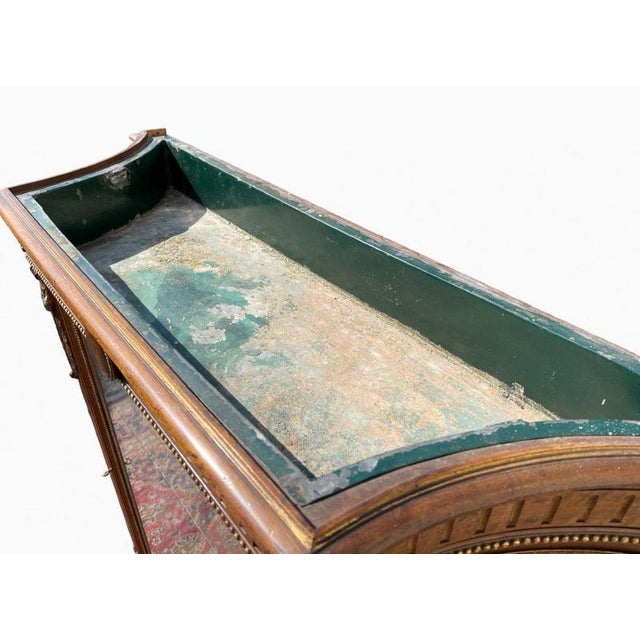 Louis XVI Style Showcase in Walnut For Sale - Image 11 of 13