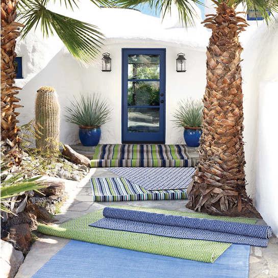 2020s Dash & Albert by Annie Selke Diamond Sprout/White Indoor/Outdoor Rug, 9' 6" x 13' 6" For Sale - Image 5 of 6