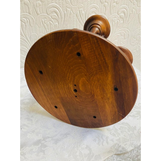 Wood Vintage Mid Century Teak 5 Graduated Tiers Candleholder For Sale - Image 7 of 8