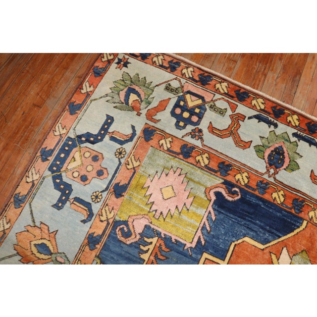 Pop Art Colorful Vintage Turkish Rug, 8'8'' X 12'3'' For Sale - Image 3 of 9