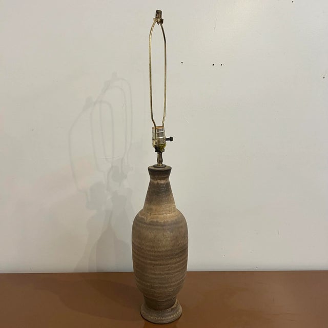 Mid 20th Century Pottery Lamp Design Technics For Sale - Image 11 of 11