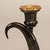Black Antique Candle Stick With Real Chamois Horn, 19th Century For Sale - Image 8 of 9