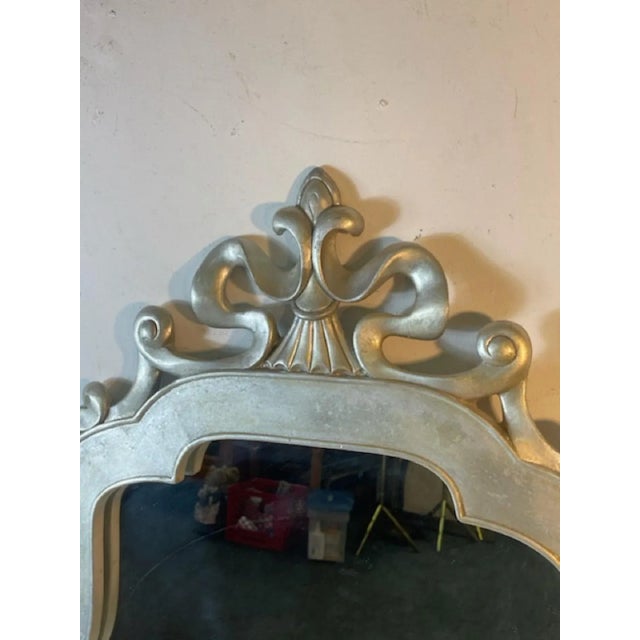 1970s 1970s Modern Art Nouveau Silvered Revival Mirror For Sale - Image 5 of 10