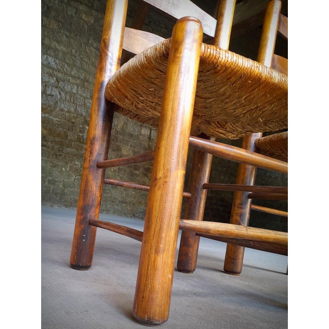 Brutalist Mulching Chairs attributed to George Robert, France, 1950s, Set of 4 For Sale - Image 10 of 18