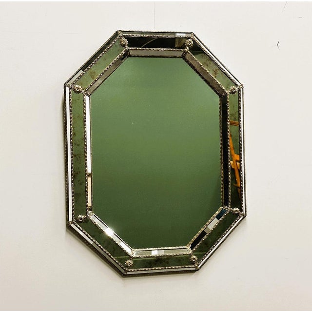 Vintage Spanish Neoclassical Wall Mirror, 1980s For Sale - Image 5 of 9