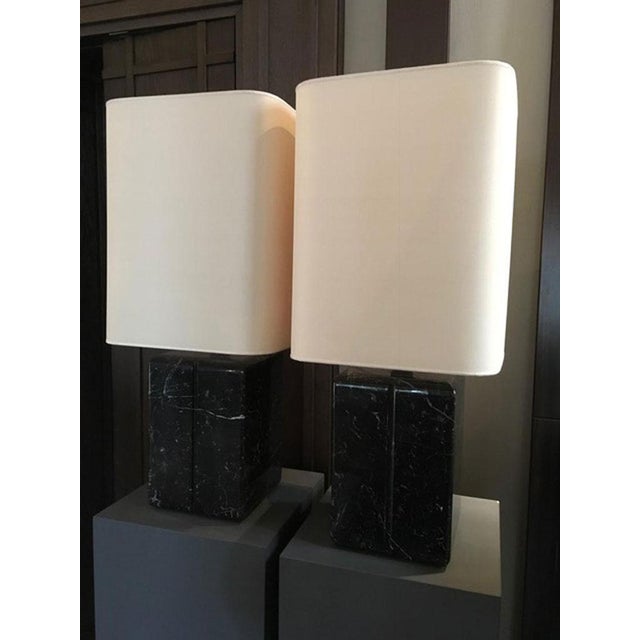 Italian Black Marble Table Lamp by Dimore Di Lucia Valzelli For Sale - Image 11 of 18