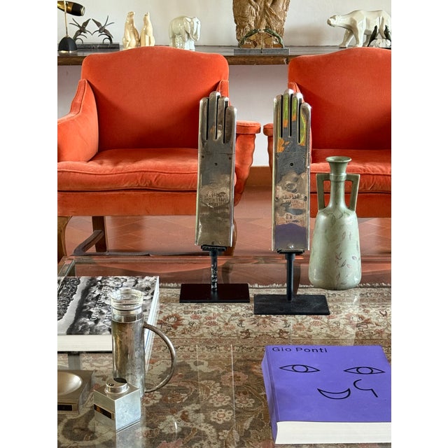 Pair of Glove Warmers, Hilaire Et Cie Grenoble France 1940s For Sale - Image 12 of 13