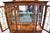 Late 20th Century Ethan Allen 18th Century Mahogany Collection 70" Pierced Wood Pediment Lighted Display China Cabinet 22-6549 For Sale - Image 5 of 15
