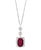 17 Carat Rubelite and 4 Carat Diamond Pendant / Necklace 14 Karat Gold, Estate For Sale - Image 18 of 18