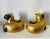 Pair of Gold Porcelain Bastet Cat Goddesses Protectors of Women Qing Dynasty For Sale In Miami - Image 6 of 9