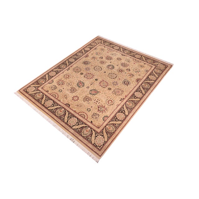 Designed with mesmerizing intricacy and gorgeous color palette, this hand-knotted masterpiece demonstrates the beauty and...