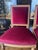 1960s 4 Vintage Louis XVI Chairs in Burgundy Mohair Upholstery For Sale - Image 5 of 9