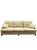 Elegant contemporary sofa by Baker Furniture, featuring a clean-lined modern silhouette with deep plush seating and...