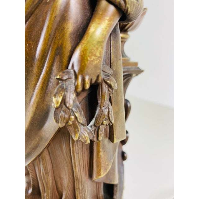 Bronze Elegant Late 19th Century Grand Tour Italian Bronze Candelabra. For Sale - Image 8 of 12