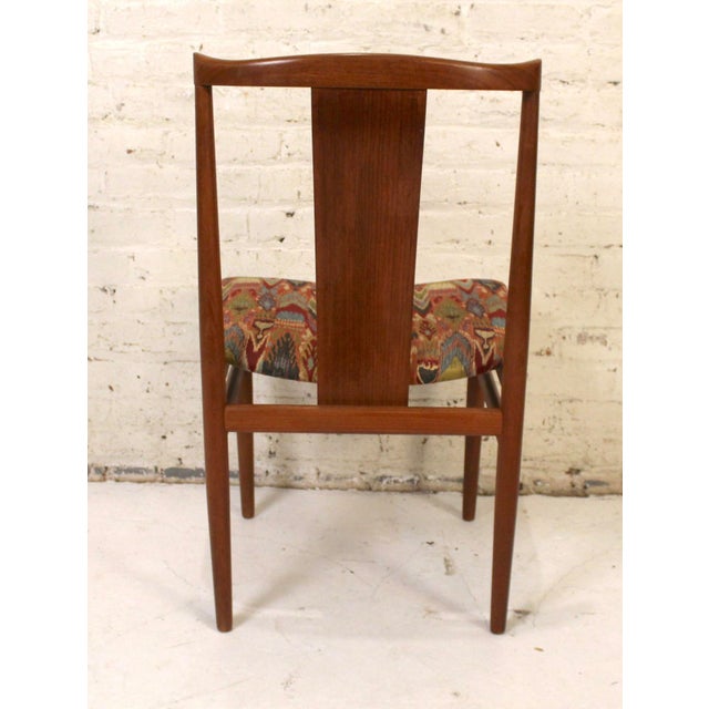 Brown Mid 20th Century Set of 6 Mid-Century Danish Chairs Attributed to Henning Sorensen For Sale - Image 8 of 14