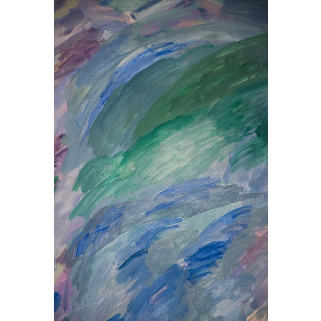 2020s "Juno," Abstract Painting in Frame - 30" X 40" For Sale - Image 5 of 5