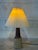 Ceramic Table Lamp With Pleated Paper Shade Danish Mid-Century Modern 1970s For Sale - Image 4 of 10