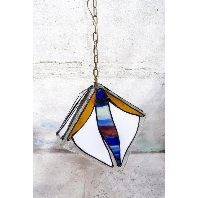 Colored Lead and Silicone Ceiling Light, Italy, 1970s For Sale - Image 4 of 10