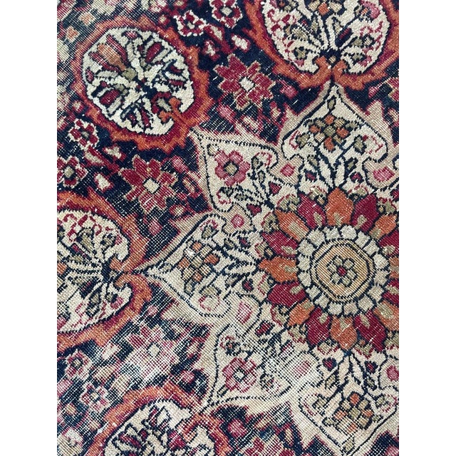 Antique Persian Sage Green Kermanshah Rug 4.3 x 5.7 For Sale - Image 4 of 16