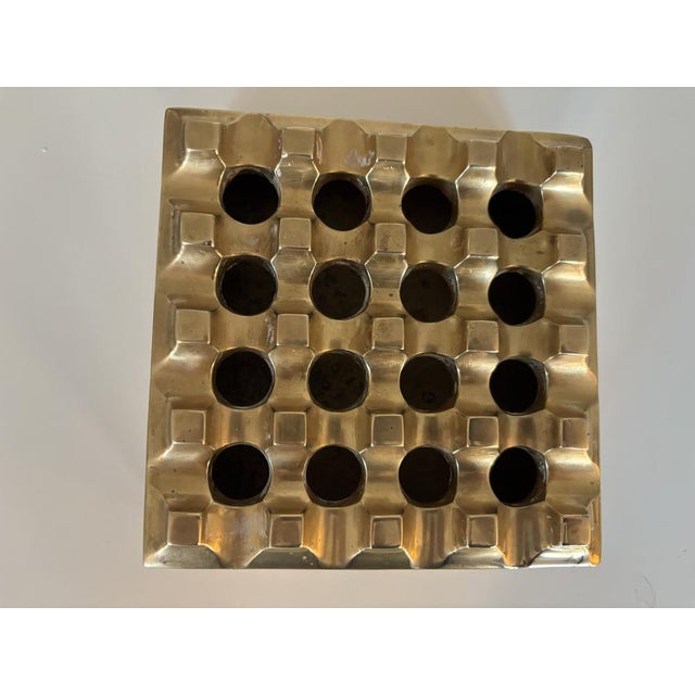 Metal Vintage Ultima 15 Brass Ashtray by Holger Bäckström & Bo Ljungberg, 1960s For Sale - Image 7 of 13