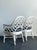 Hollywood Regency Vintage Coastal Scalloped Rattan Lounge Chairs - A Pair For Sale - Image 3 of 12