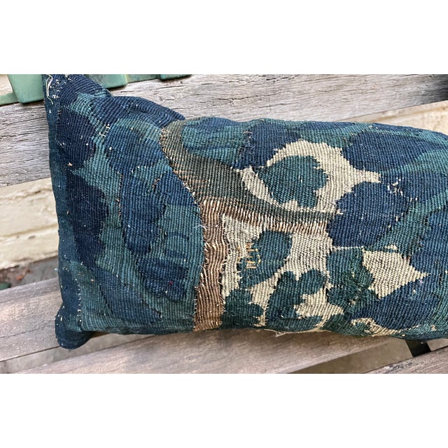 A Pair of 18th Century Pillow With Verdure Tapestry For Sale - Image 9 of 12