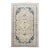 Antique Rug 3x5 | Soft Beige & Blue With Delicate Geometric Medallion For Sale