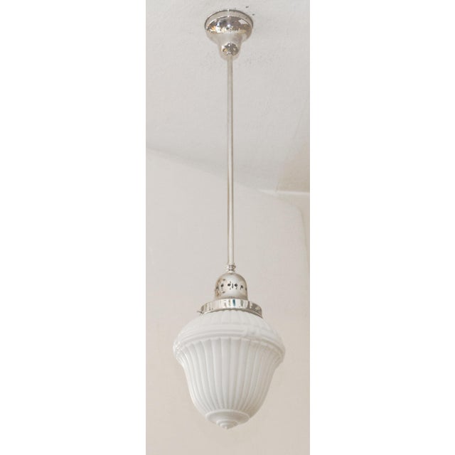 Metal Art Deco Pendant Lamp, 1920s For Sale - Image 7 of 7