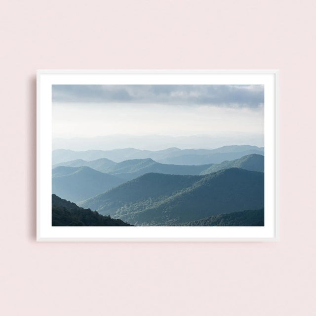 'Blue Ridge Mountains' Contemporary Asheville North Carolina Landscape Photography Print, Large 45 X 30" Fine Art Print For Sale - Image 9 of 9