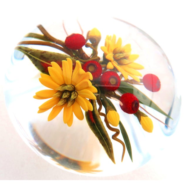 Chris Buzzini (American B. 1949) -One of a Kind Magnificent Paperweight From the Widely Acclaimed Glass Artist Extraordinaire For Sale - Image 10 of 18
