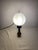 Vintage Opal Glass Globe Wall Lamp with Wood Detail, Europe, 1970s For Sale - Image 14 of 16