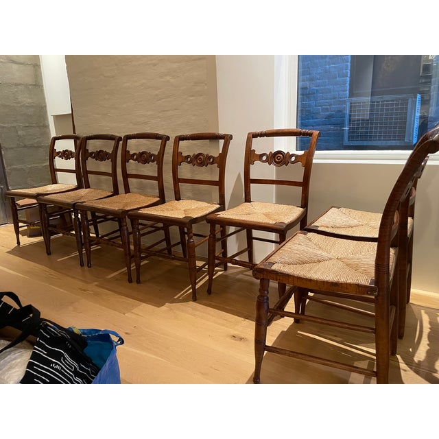7 Antique Hitchcock Style Chairs in Excellent Condition For Sale In New York - Image 6 of 8