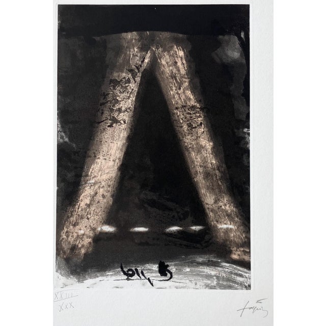 Artist: Antoni Tapies – Spanish (1923- 2012) Title: Untitled, from Paroles Peintes IV, published by O. Lazar-Vernet, Paris...