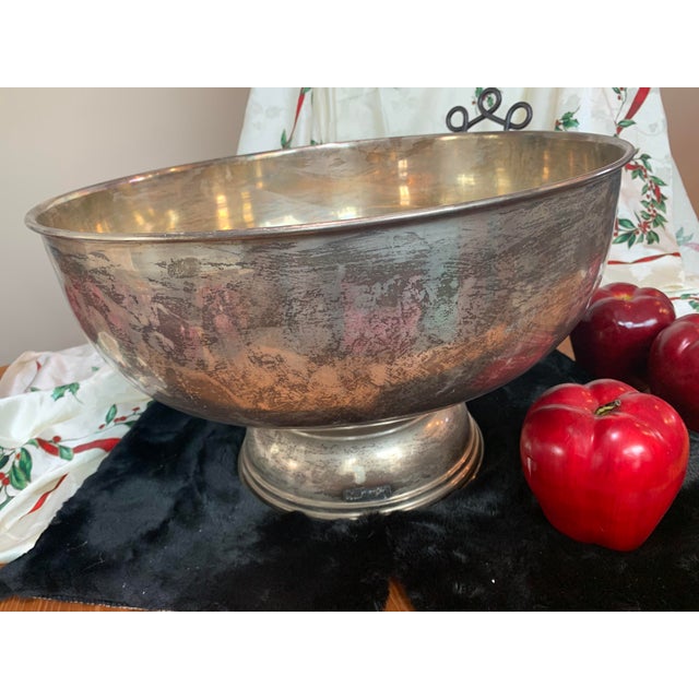 Traditional Silver Plate Centerpiece Bowl Chairish