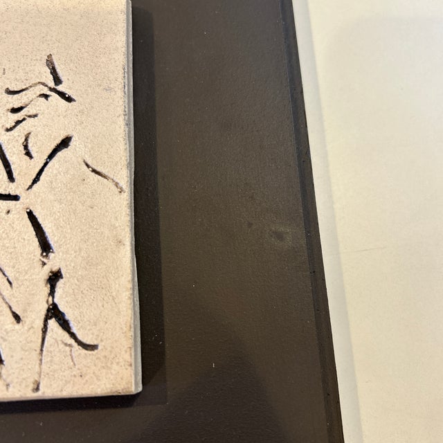 Late 20th Century Incised Drawing/Sculptural Panel Attributed to David Bryce For Sale - Image 5 of 10