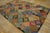 American 1930s Multi Geometric Folk Art Antique American Hooked Rug 6' X 8'9" Woven Wool Carpet For Sale - Image 3 of 12