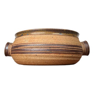 Mid-Century Modern Danish Studio Pottery Bowl by Tue Poulsen for Tue Keramik, 1960s For Sale