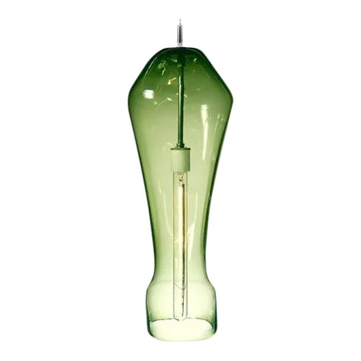 Prayer Pendant Light from the Constantine Collection in Emerald For Sale