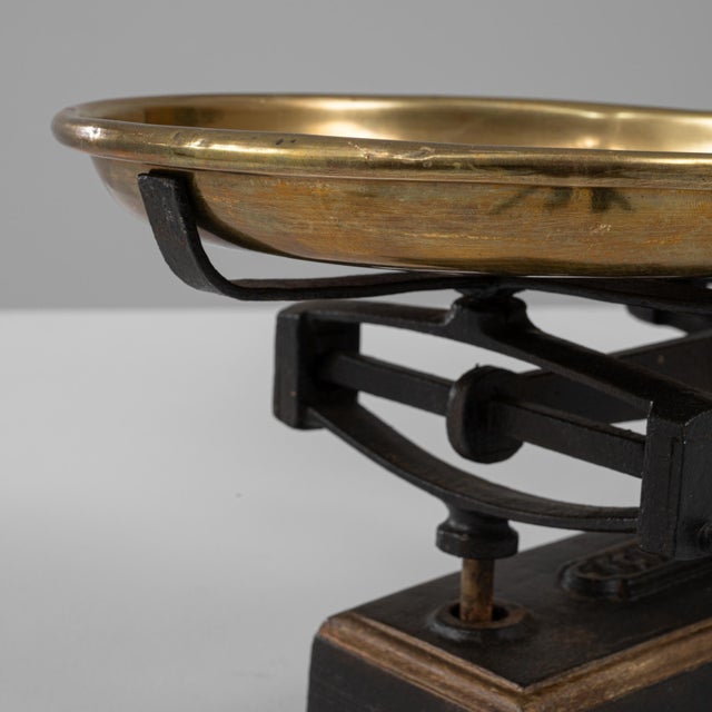 19th Century French Iron & Brass Scale For Sale - Image 12 of 18