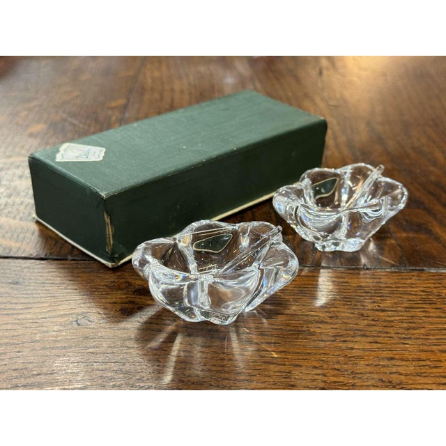 Crystal Salt and Pepper Shaker Set from Daum, 1960s, Set of 2 For Sale - Image 4 of 4