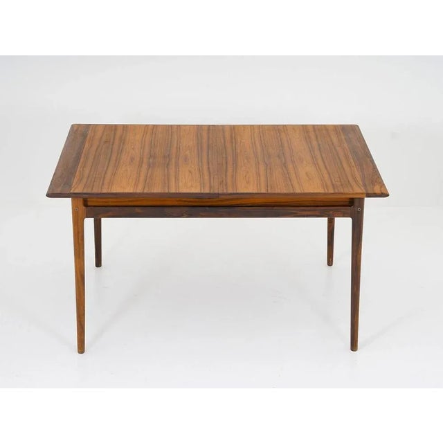 Torbjørn Afdal Mid-Century Scandinavian Rosewood Dining Table attributed to Torbjørn Afdal, 1960s For Sale - Image 4 of 10