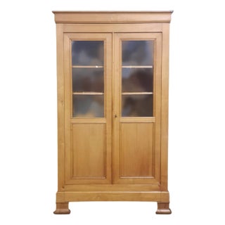 Louis Philippe Style Library in Merisier For Sale