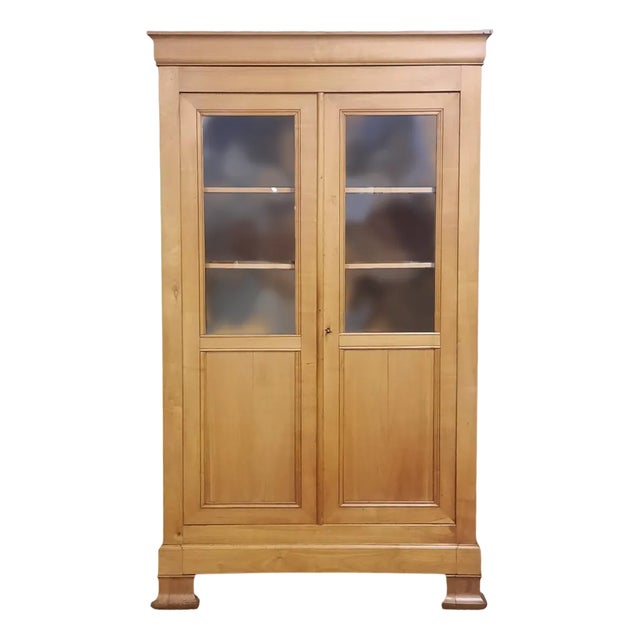 Louis Philippe Style Library in Merisier For Sale