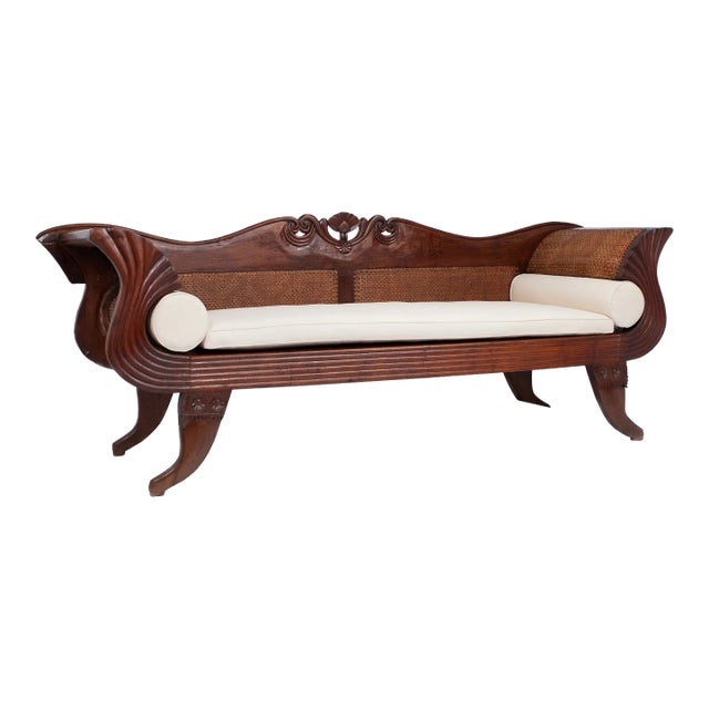 Antique Anglo Indian Empire Settee or Sofa For Sale