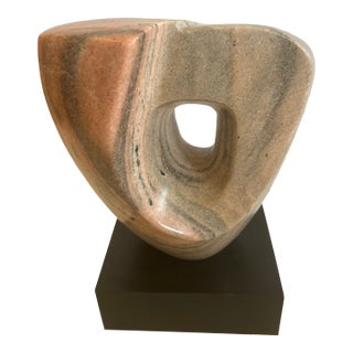 Abstract Marble Tabletop Sculpture For Sale